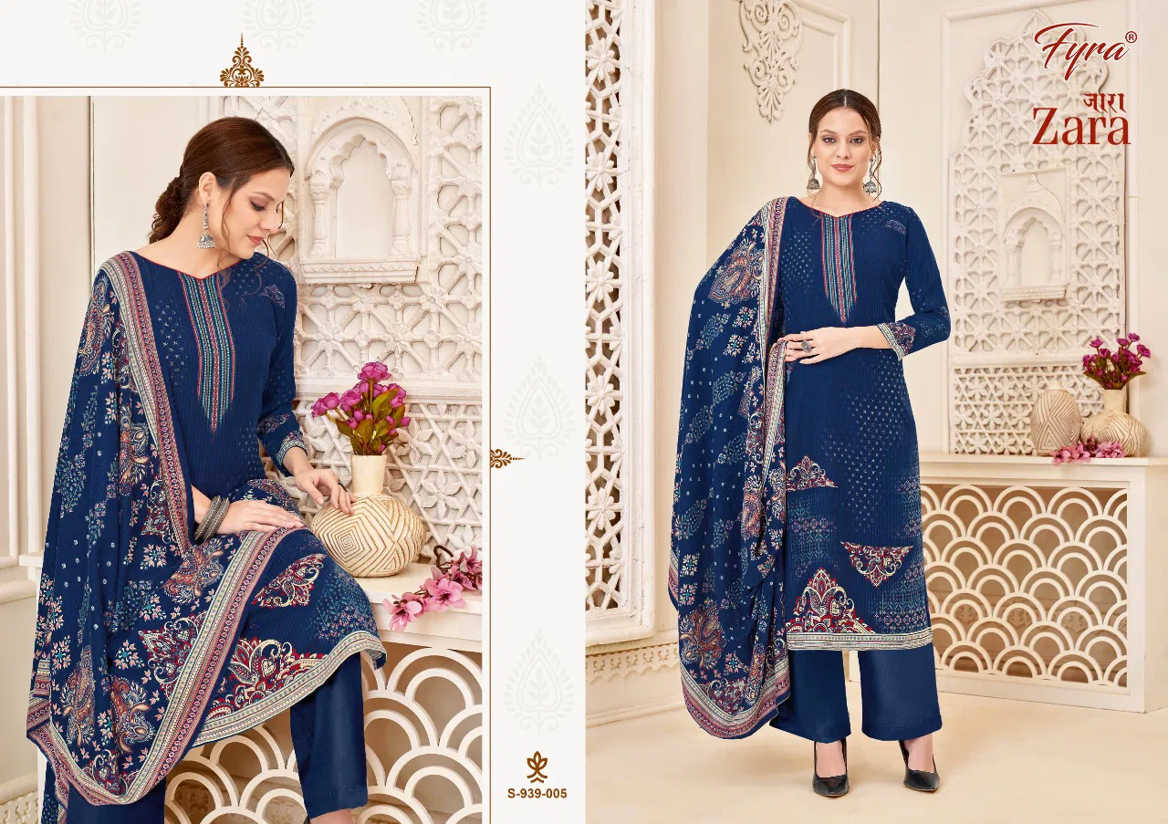 Fyra Zara Pashmina Winter Wear Wholesale Dress Material Collection